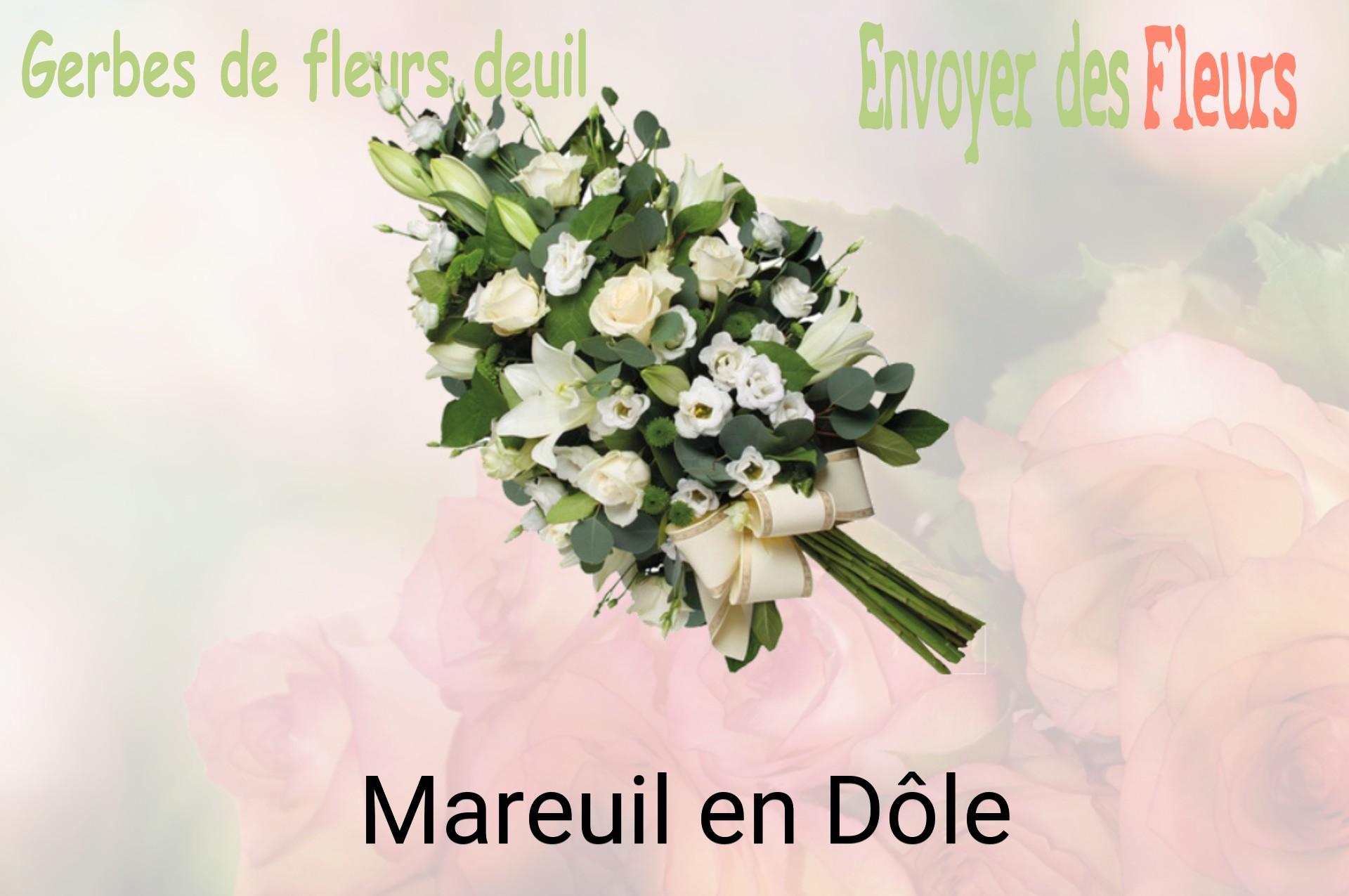 Gerbe de fleurs de deuil livrée à Mareuil-en-Dôle